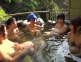Japanese AV Model gets group action inside the outdoor bath picture 75