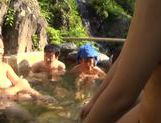 Japanese AV Model gets group action inside the outdoor bath picture 77