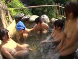 Japanese AV Model gets group action inside the outdoor bath picture 80