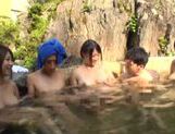Japanese AV Model gets group action inside the outdoor bath picture 88