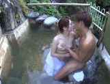 Busty Asian mature pleases hunk in the bath picture 56