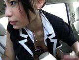 Yuri Aine Japanese office girl has sex in the car picture 72