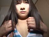 Naughty teen Chika Hirako gives a handjob in a POV video