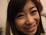 Ami Hinata Sweet Asian schoolgirl sucks cock picture 20