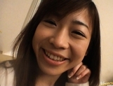 Ami Hinata Sweet Asian schoolgirl sucks cock picture 22