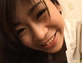 Ami Hinata Sweet Asian schoolgirl sucks cock picture 79