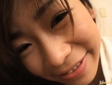 Ami Hinata Sweet Asian schoolgirl sucks cock picture 80