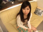 Ami Hinata Sweet Asian schoolgirl sucks cock