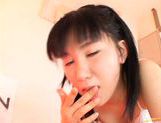 Angel Faced Haru Kashiwagi Turns Naughty While Sucking Sinful Staff picture 25