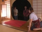Sweet wife Reiko Shimura bends over to play nasty