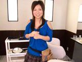 Konatsu Aozora is a horny Japanese doll playing with her big tits picture 18