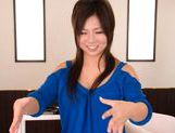 Konatsu Aozora is a horny Japanese doll playing with her big tits picture 21