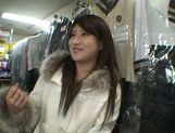 Exquisite Saki Kobashi engulfs cock in a clothing store picture 30