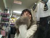 Exquisite Saki Kobashi engulfs cock in a clothing store picture 37