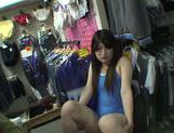 Exquisite Saki Kobashi engulfs cock in a clothing store picture 79