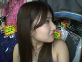 Exquisite Saki Kobashi engulfs cock in a clothing store picture 80