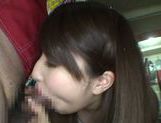 Exquisite Saki Kobashi engulfs cock in a clothing store picture 94