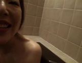 Hot mature Japanese AV model enjoys a bath and a blowjob picture 46
