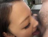 Naughty Japanese teen blows her sexy boyfriend tough picture 40