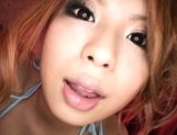 oka Sawjiri hot Asian model gets a cum facial picture 46