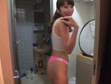 Horny Japanese amateur enjoys fingering and toying picture 27