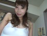 Horny Japanese amateur enjoys fingering and toying picture 43
