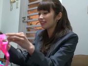 Horny Japanese amateur enjoys fingering and toying