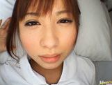 Kokomi Naruse Lovely sexy Asian doll in a white coat picture 120