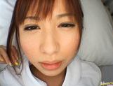 Kokomi Naruse Lovely sexy Asian doll in a white coat picture 121