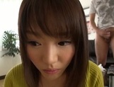Busty Japanese housewife gives head and enjoys titfuck picture 44