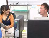 Yuuka Kojima enticing Asian office worker fucks on break picture 20