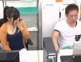 Yuuka Kojima enticing Asian office worker fucks on break picture 23