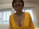 Meguru Kosaka Japanese model has big boobs