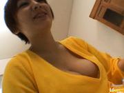 Meguru Kosaka Japanese model has big boobs