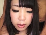 Yuna Aoba nice Asian teen enjoys cock and getting cum in mouth picture 11