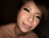 Busty Asian amateur Sumire Matsu gives amazing blowjob picture 15