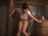 Sexy Asian mature chick Kaori Sakuragi enjoys sex with two guys picture 26