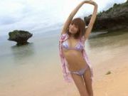 Kirara Asuka Asian doll has sex on the beach
