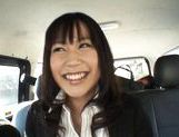 Kasumi Uemura Japanese office lady is a kinky chick who enjoys car sex! picture 18