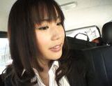 Kasumi Uemura Japanese office lady is a kinky chick who enjoys car sex! picture 27