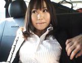 Kasumi Uemura Japanese office lady is a kinky chick who enjoys car sex! picture 29