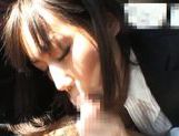Kasumi Uemura Japanese office lady is a kinky chick who enjoys car sex! picture 90