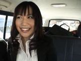 Kasumi Uemura Japanese office lady is a kinky chick who enjoys car sex!