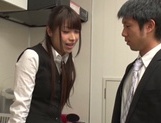 Cute office girl moans as she is nailed