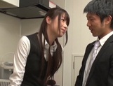Cute office girl moans as she is nailed