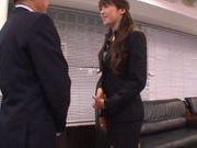 Maki Hokujo Asian hottie sits on face in the office