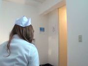 Japanese nurse goes natsy at work along horny patient