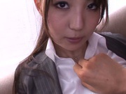 Yuuka Tachibana is an Asian porn star in an office suit