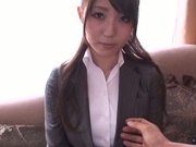 Yuuka Tachibana is an Asian porn star in an office suit