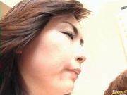 Naughty Asian  in law has fun with younger guy